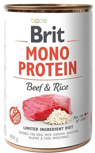 Brit Mono protein beef & rice 400g
