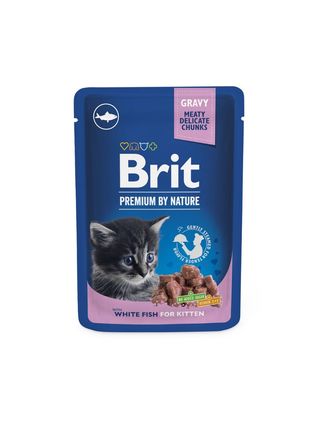 Brit Premia Białe Ryby Kot Pouches dla kociaków, 100g