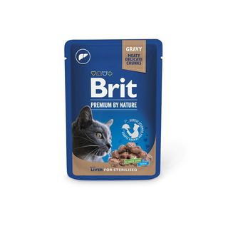 Brit Premium Cat Food z wątrobą, 100g