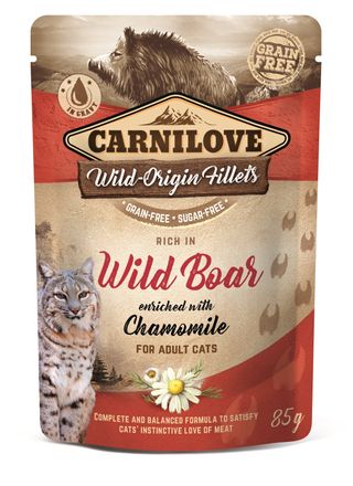 Wet food for cats carnilove as Cat Mistret & Musetel 85g