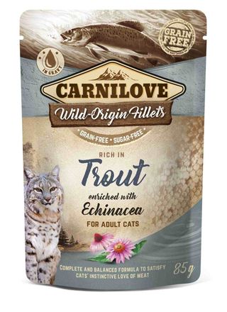 Carnilove Cat Pouch Trout & Echinacea 85g