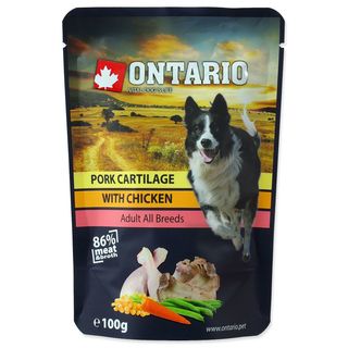 OnTARIO Pies, torba, kurczak z chrząstką wieprzową, w magazynie, 100g