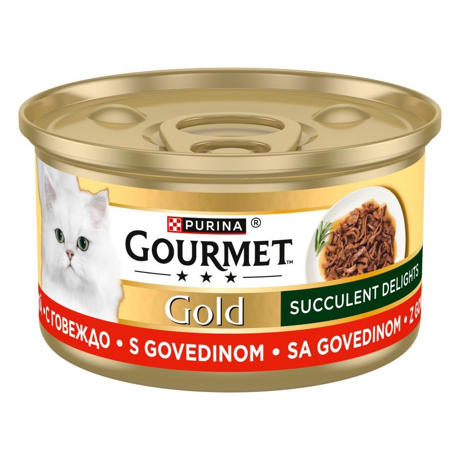 Gourmet Gold храна за котки Сочни изкушения Говеждо 85 ГР