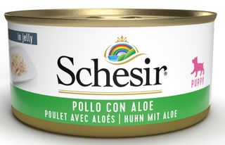 Schesir Comida Húmeda para Cachorros Pollo/Aloe, 150g