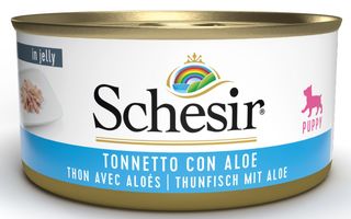 Lata de Atún con Aloe para Cachorros Schesir, 150g