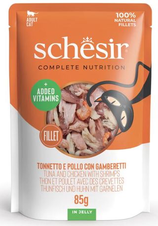 Schesir Atum e Frango em Gelatina para Gato, 85g