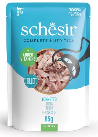 Schesir Atum com Robalo em Saco para Gato, 85g