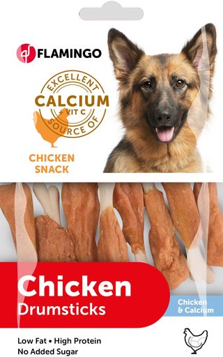 FLA DOG CHICKEN SNACK CALCIUM BONE 85GR
