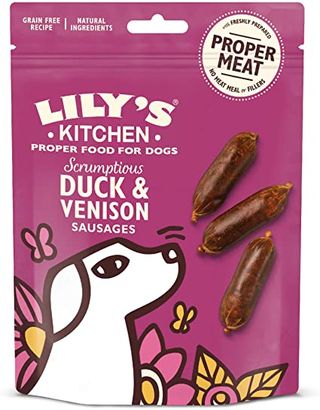 0.07 KG Lily's Kitchen Salchichas Mini Pato y Venado para perros