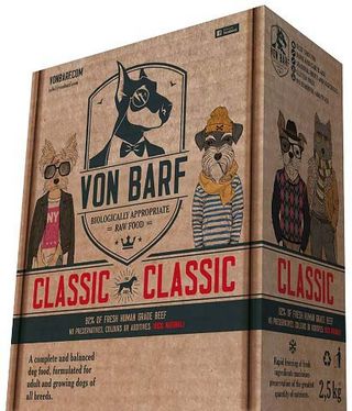 Von BARF Classic, sirova zamrznuta hrana za pse, 20x125g