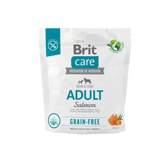 BRIT CARE DOG bezzbożowe ADULT łosoś 1KG