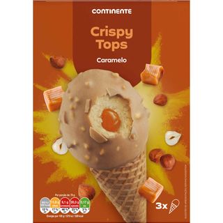 Gelado Classicone Doce de Leite e Caramelo Continente (emb. 3 un)