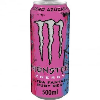 Monster Energy Ultra Fantasy Ruby Red Bebida Energética Zero Azúcar 500 Ml.