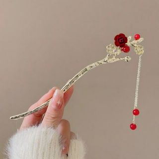 Kolekcija Estetičnih Štapića za Kosu sa Cvijetnim Motivima i Visuljcima