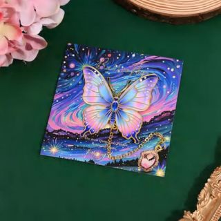 Umjetnički metalni obilježivač za knjige sa motivom „Ples leptira pod zvijezdama“
