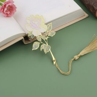 Umjetnički metalni obilježivač za knjige sa motivom klasične ruže