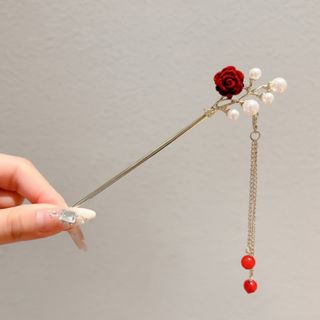 Kolekcija Estetičnih Štapića za Kosu sa Cvijetnim Motivima i Visuljcima