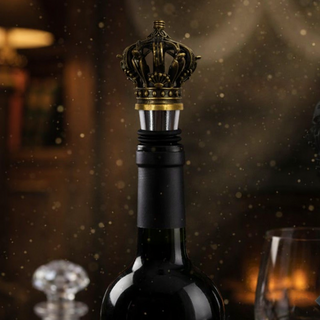 Umjetnički metalni zatvarač za flaše u boji bronze u obliku kraljevske krune