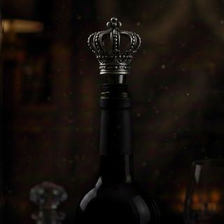 Umjetnički metalni zatvarač za flaše u boji antiknog kalaja u obliku kraljevske krune