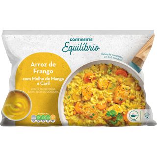 Arroz de Frango com Molho de Manga e Caril Continente Equilíbrio