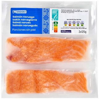 Lomos De Salmón Eroski, Pack 2X125 G