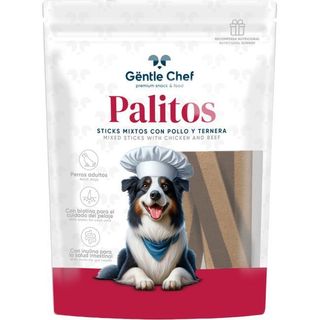 Palitos Mix C/ Pollo-Ternera Para Perro Gëntle Chef, Bolsa 100 G