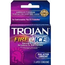 Trojan Fire & Ice Condoms, 3 Pack