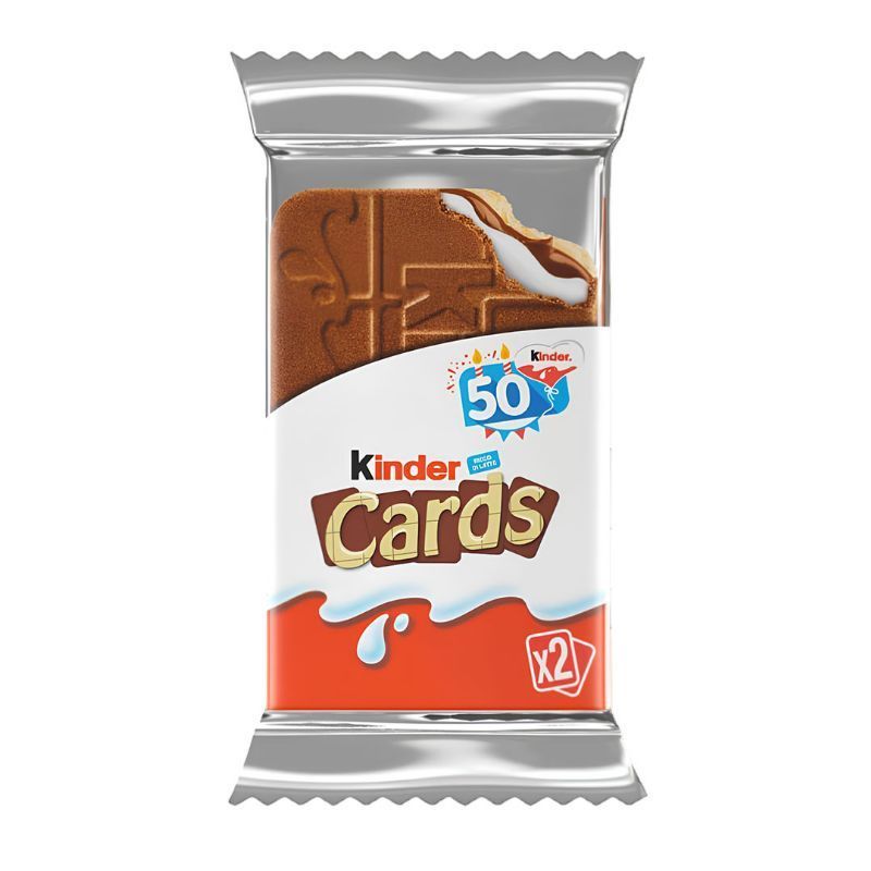 Snack de Chocolate Kinder Cards Kinder (emb. 26 gr (2 un))