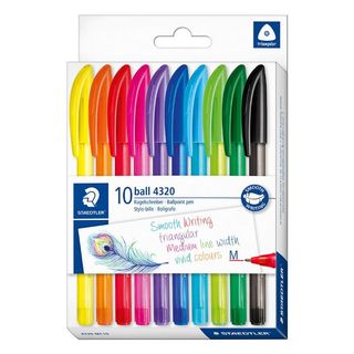 Pack Staedtler de 10 bolígrafos de colores 4320M