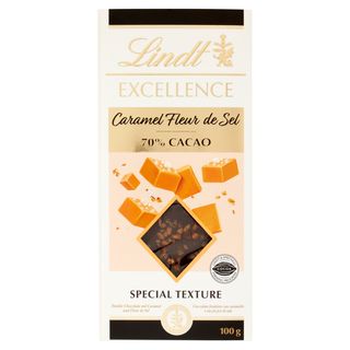 Lindt Excellence Chocolate con Caramelo y Sal 70% Cacao 100g