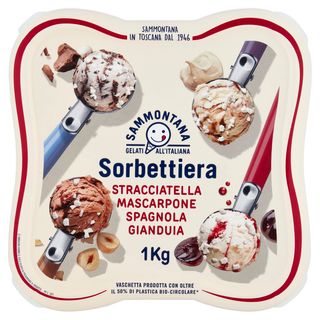 Sorbettiera Stracciatella,Mascarpone, Vanila & Visnja 1Kg(1650Ml)