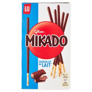 Biscuits nappés au chocolat au lait Mikado LU, 90g