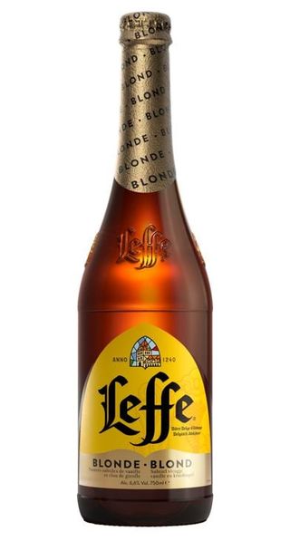 Leffe Blonde Birra Bionda Belga D'Abbazia Doppio Malto Bottiglia 75Cl