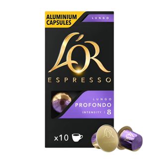 Capsules de café Espresso Lungo profondo n°8 x10 unités - L'OR