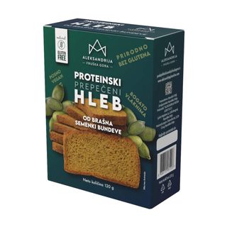 HLEB PROT PREPEČ BEZGL 120G ALEKSAN