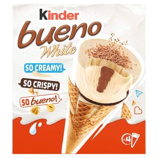 Kinder Bueno White Cono Gelato 4x62g