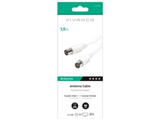 Cabo Coaxial VIVANCO Antena (Branco) [8687628]