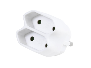Tomada VIVANCO Dupla M-2XF Branco [8691840]