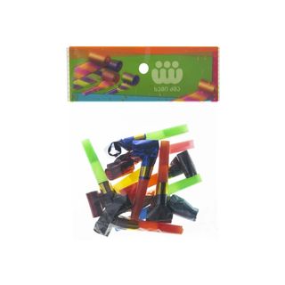 სადღესასწაულო სასტვენი ფერადი 10 ცალი