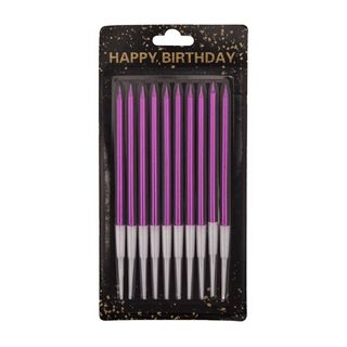 ტორტის სანთელი 10 ცალიანი