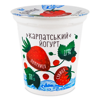 Йогурт Галичина Полун Суниц 2.2% ст 260г