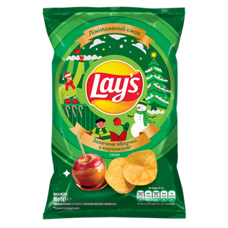 Чипси Лейс Запеч Яблучко з Карамеллю 95г