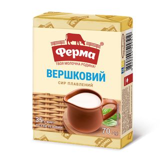 Сир плавлений Ферма Вершковий 35% 70г