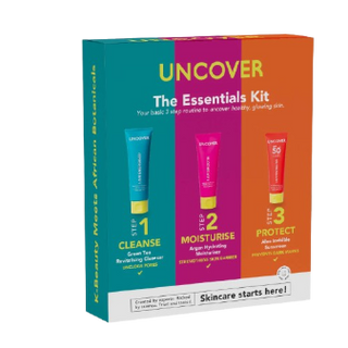 Brightens, hydrates, and protects skin with a 4-step routine