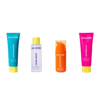 Shields your skin with antioxidant Vitamin C and SPF 50+ sunscreen.