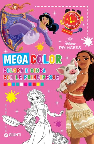 Mega color Disney Princess. Colora e gioca co le Principesse, di Walt Disney, 9788852252235