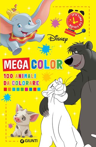 Mega color Disney 100 animali da colorare, di Walt Disney, 9788852252242