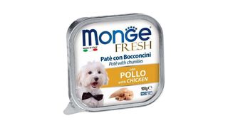 Monge FRESH Pate with Chicken 100გრ ძაღლის პაშტეტი ნაჭრებით, ქათმი