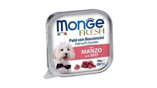 Monge FRESH Pate with Beef 100გრ ძაღლის პაშტეტი ნაჭრებით, საქონლი