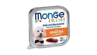Monge FRESH Pâté with Duck  100გრ ძაღლის პაშტეტი ნაჭრებით, იხვი